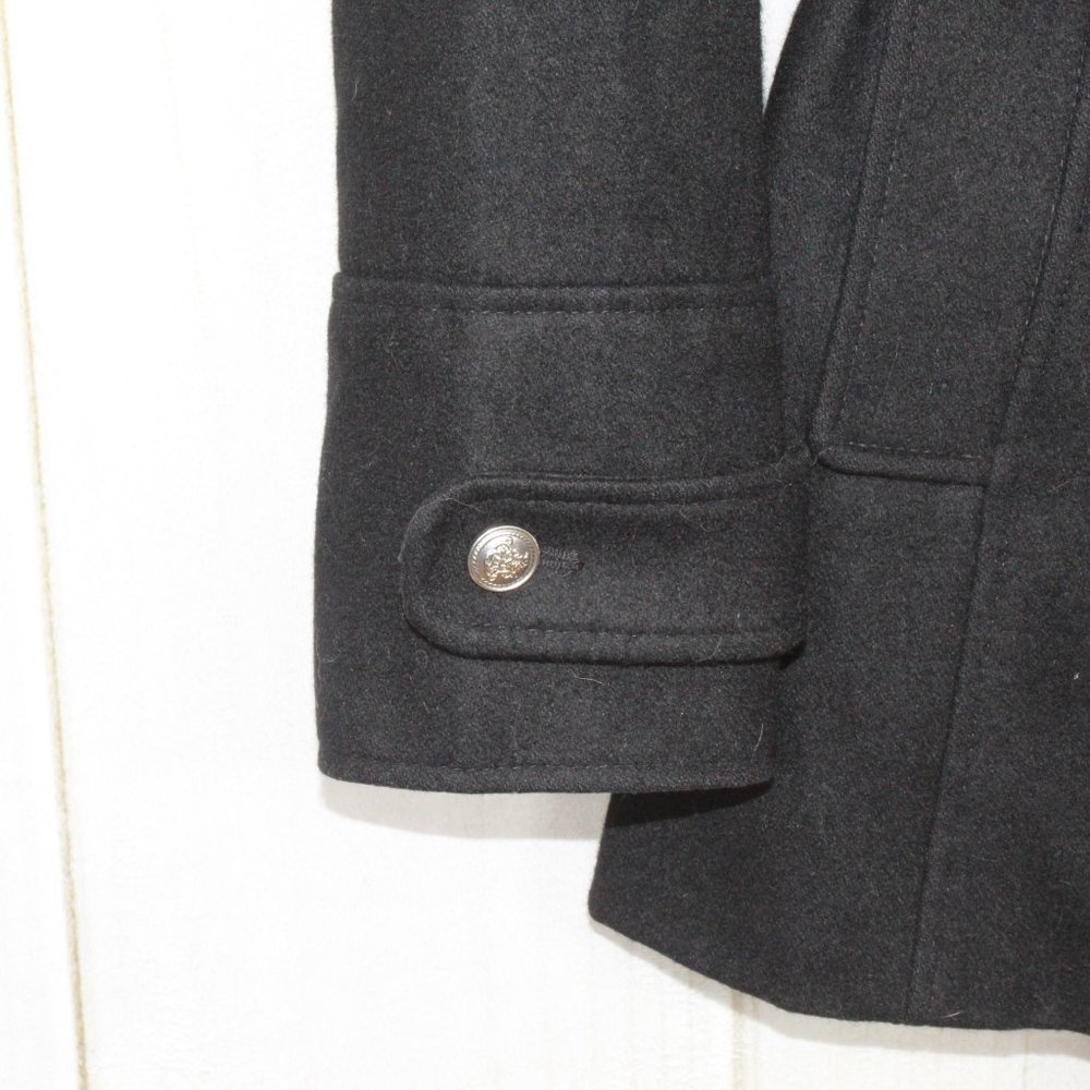 LAUNDRY by Shelli Segal Belted Peacoat Jacket Sz M - Picture 5 of 12